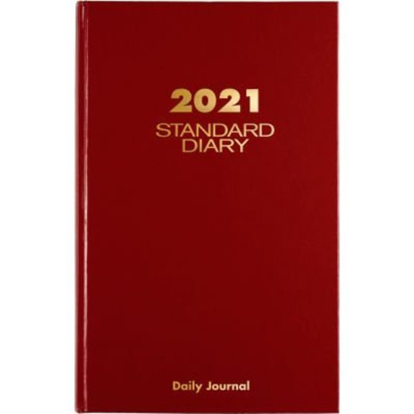 At-A-Glance At-A-Glance® Standard Daily Journal, 7-11/16" x 12-1/8" Page Size, Red Moire SD377-13